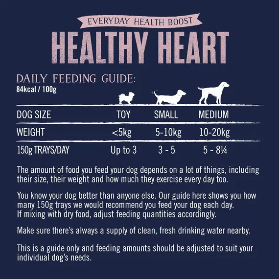 Buy Butcher's Complete Wet Tray Adult Dog Food Healthy Heart Pack 24x150g | Grain Free for Sensitive Stomachs - Supports Heart Health - British & Irish Farmed - Contains Salmon, Turkey & Trout Recipes, 8 image