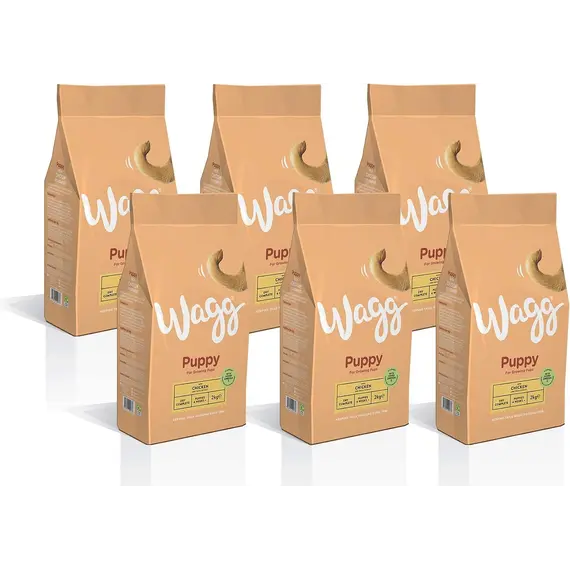 Buy Wagg Complete Dry Puppy Food Turkey & Rice 2kg (Pack of 6) | Meaty Ingredients Come 1st - 100% Balanced with Natural Ingredients - Supports Digestive Health - For Growing Puppies, 3 image
