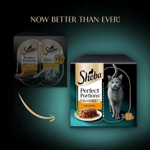 Buy Sheba Portions with Turkey Chunks in Gravy 8 x 3x(2x37.5g), 10 image
