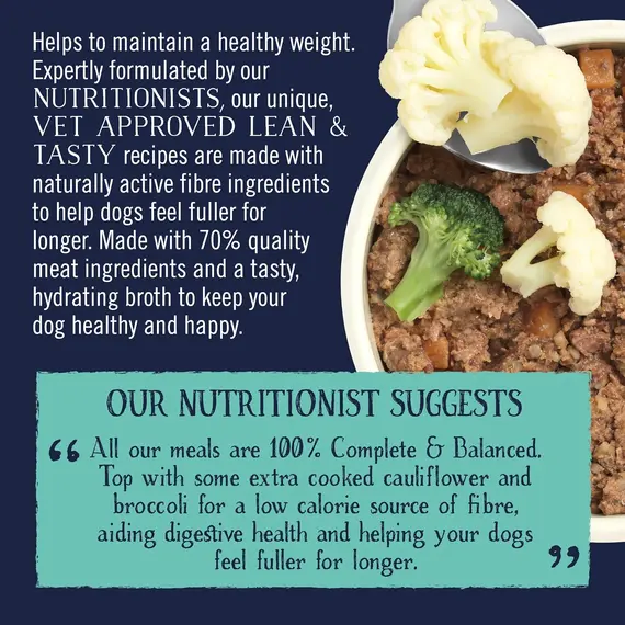 Buy Butcher's Complete Wet Can Adult Dog Food Lean & Tasty Pack 6x390g | Complete & Balanced - British & Irish Farmed - Lower in Fat - Contains Chicken, Beef & Turkey Recipes, 6 image