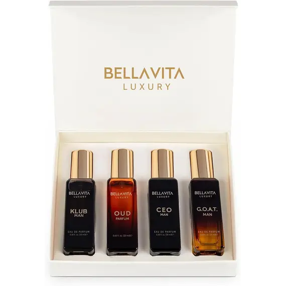 Buy BellaVita Luxury Men's Perfume Gift Set | 4 x 20 ml | Perfume for Men