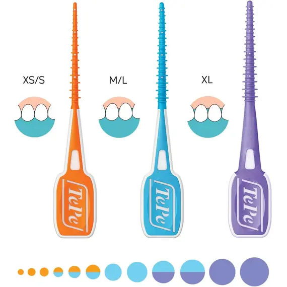 Buy TePe EasyPick Toothpicks, Orange, ISO XS-S, 60pcs Dental plaque removal tool, Effective and easy cleaning between the teeth, Toothpicks for narrow gaps, 4 image