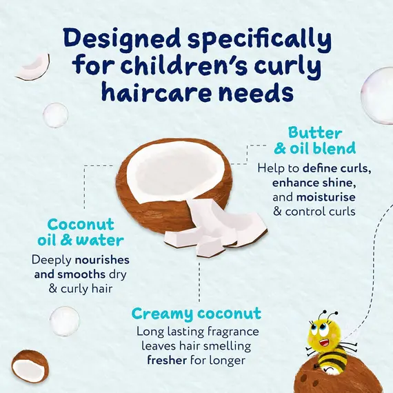 Buy Childs Farm Coco-Nourish Leave-in Conditioner Hair Spray, Define Curls, Smooth, Styling Protector, Coconut, Kids, 100ml, 4 image