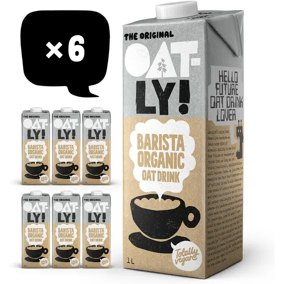 Buy OATLY Organic Barista Oat Drink Long Life 6x1Litre