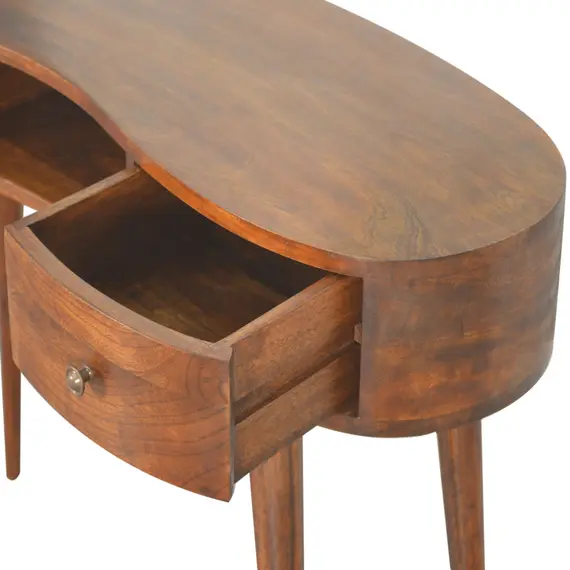 Buy Chestnut Wave Writing Desk, 5 image