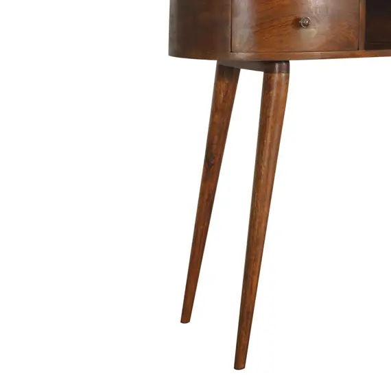 Buy Chestnut Wave Writing Desk, 6 image
