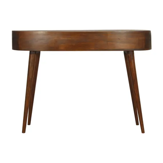 Buy Chestnut Wave Writing Desk, 8 image
