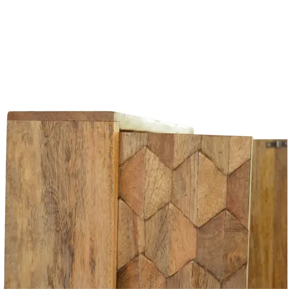 Buy Pineapple Carved Mirror Cabinet, 7 image