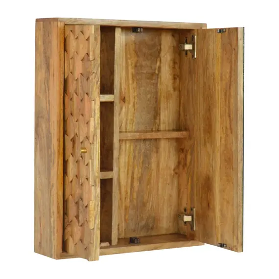 Buy Pineapple Carved Mirror Cabinet, 8 image