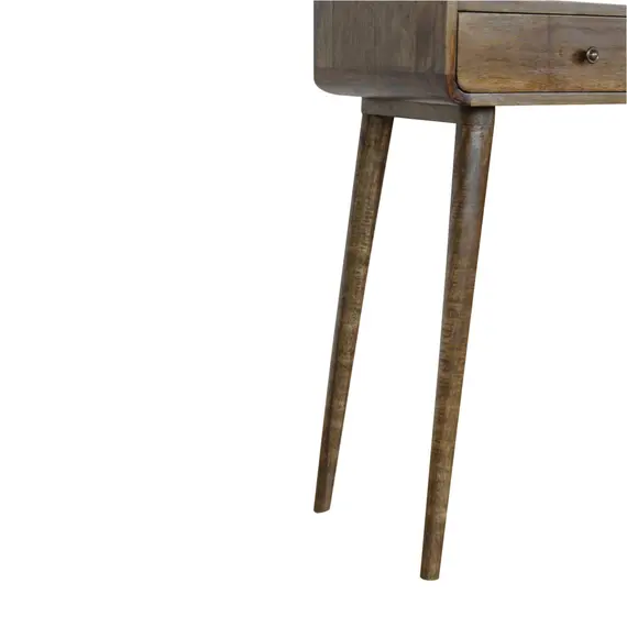 Buy Curved Grey-wash Console Table, 7 image