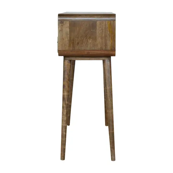Buy Curved Grey-wash Console Table, 8 image