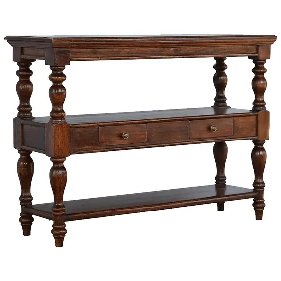Buy Solid Wood Turned Leg Console Table, 2 image
