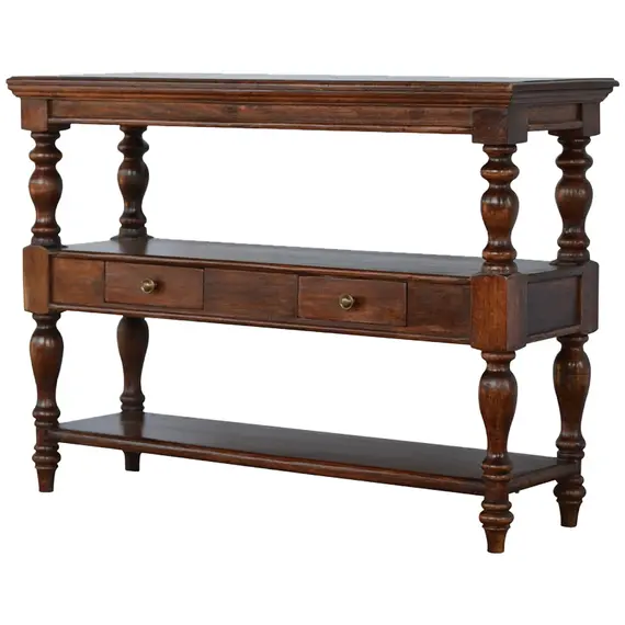 Buy Solid Wood Turned Leg Console Table