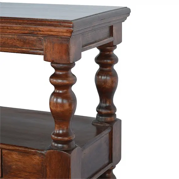 Buy Solid Wood Turned Leg Console Table, 5 image