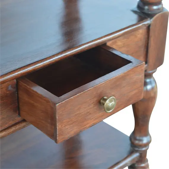 Buy Solid Wood Turned Leg Console Table, 7 image