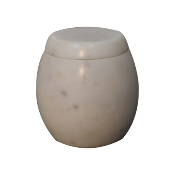 Buy Set of 5 White Marble Bathroom Set, 8 image
