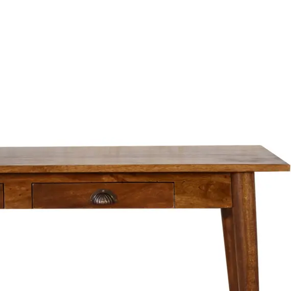 Buy 2 Drawer Chestnut Writing Desk, 4 image