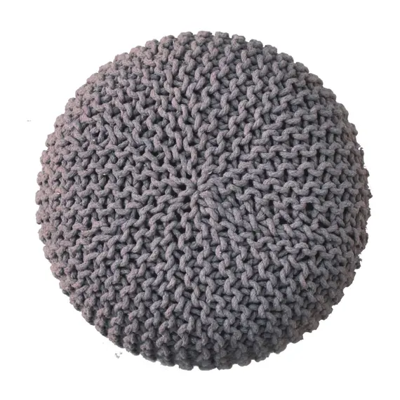 Buy Keeva Grey Round Footstool, 3 image