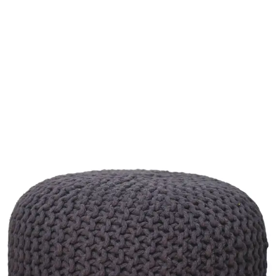 Buy Keeva Grey Round Footstool, 5 image