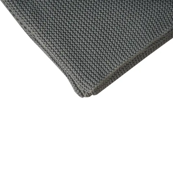 Buy Double Olive Green Knit Throw, 4 image