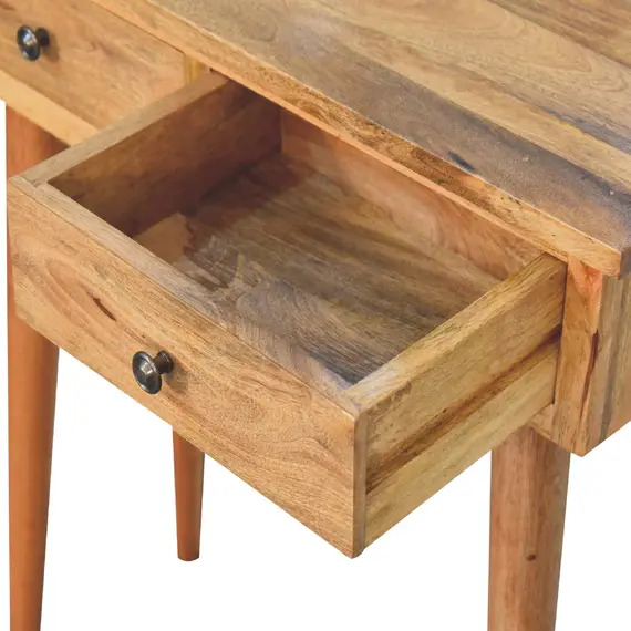 Buy Mini Oak-ish Hallway Console Table, 6 image