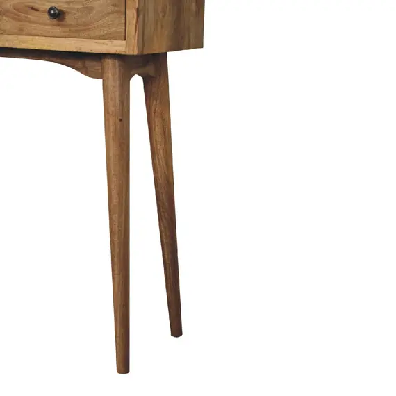 Buy Mini Oak-ish Hallway Console Table, 7 image