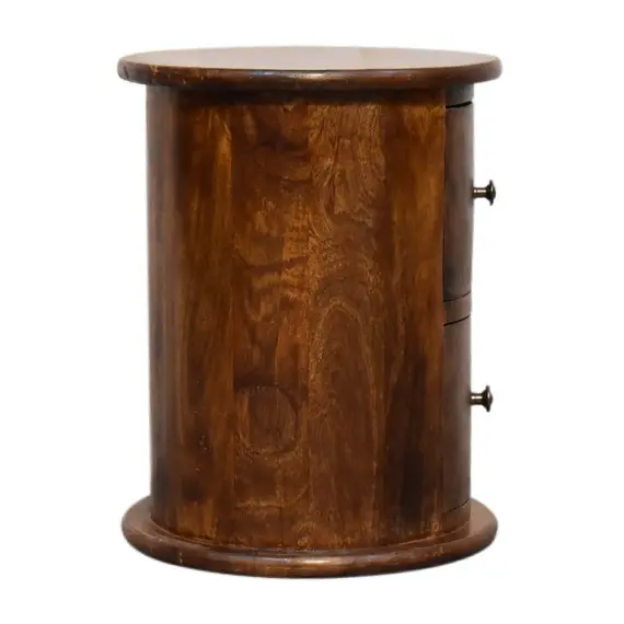 Buy Mini Chestnut 2 Drawer Drum Chest, 8 image