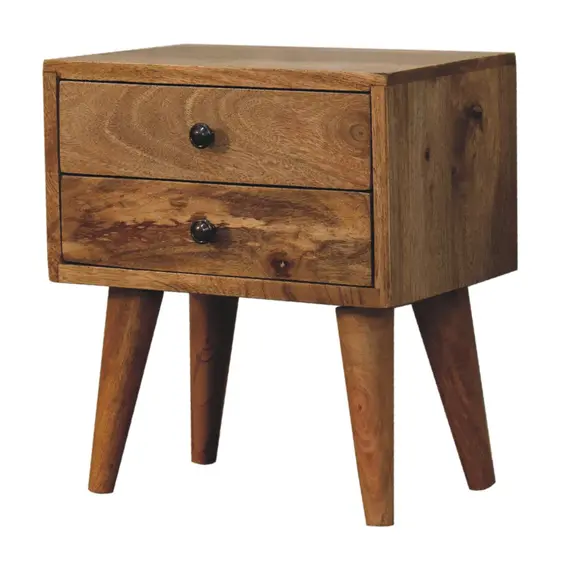 Buy Mini Oak-ish Modern Bedside, 3 image