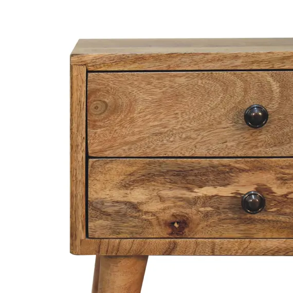 Buy Mini Oak-ish Modern Bedside, 4 image
