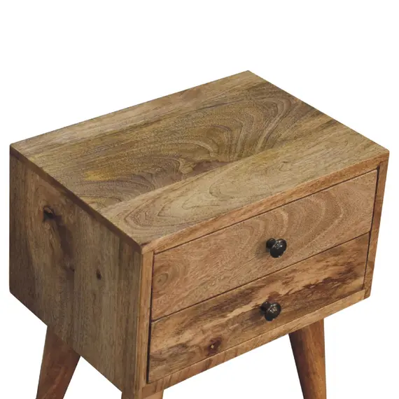 Buy Mini Oak-ish Modern Bedside, 5 image