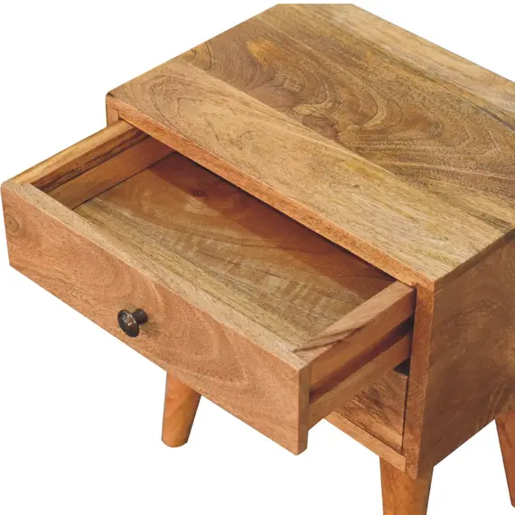 Buy Mini Oak-ish Modern Bedside, 6 image