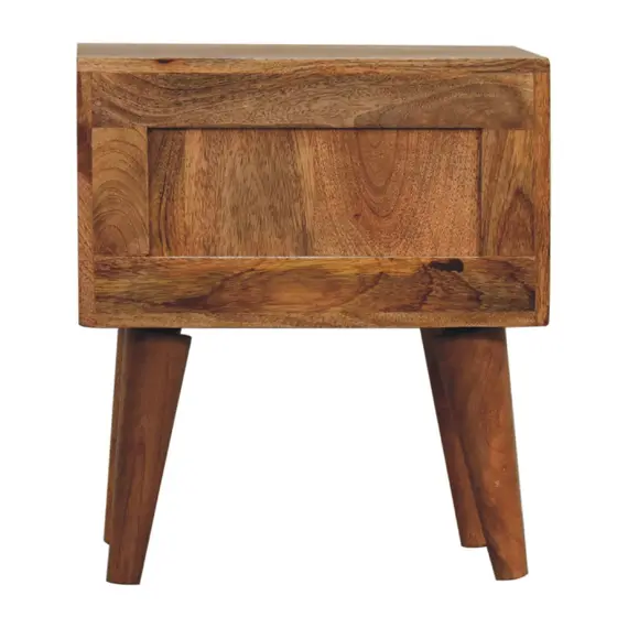 Buy Mini Oak-ish Modern Bedside, 9 image
