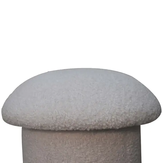 Buy White Boucle Mushroom Footstool, 3 image