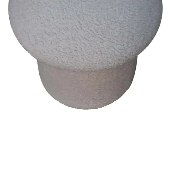 Buy White Boucle Mushroom Footstool, 4 image