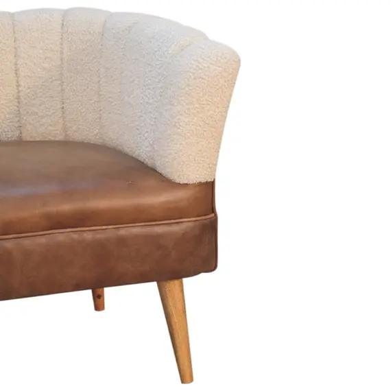 Buy Boucle Cream Buffalo Armchair, 6 image