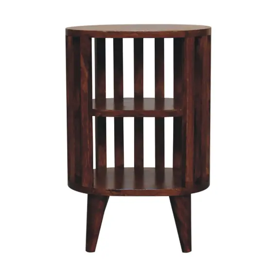 Buy Ariella Double Shelf Chestnut Bedside