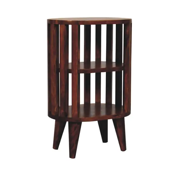 Buy Ariella Double Shelf Chestnut Bedside, 3 image