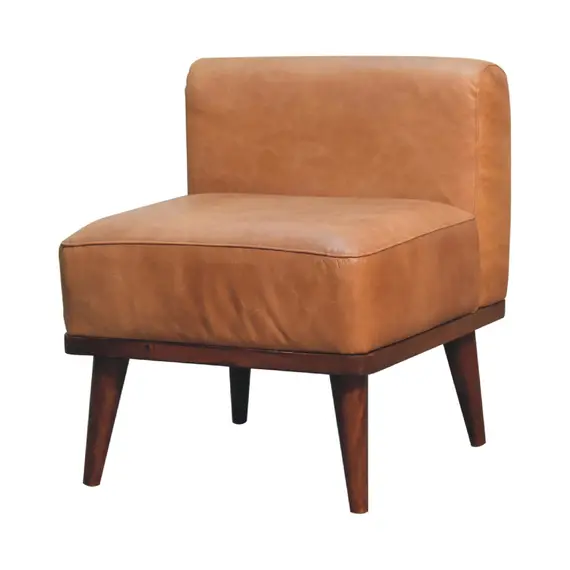 Buy Tan Buffalo Backrest Footstool, 2 image
