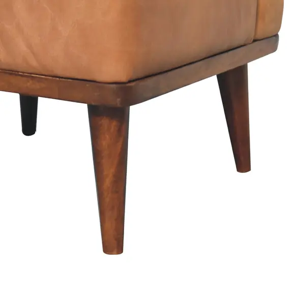Buy Tan Buffalo Backrest Footstool, 6 image