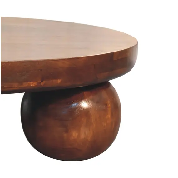 Buy Chestnut Central Ball Table, 7 image