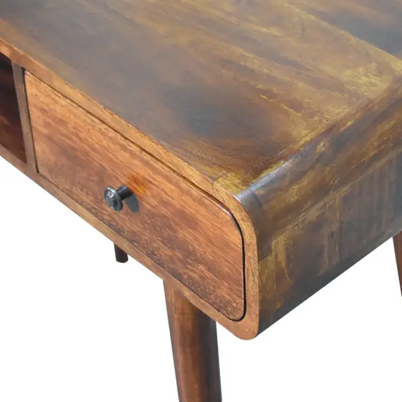 Buy Curved Chestnut Writing Desk, 5 image