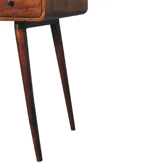 Buy Curved Chestnut Writing Desk, 7 image