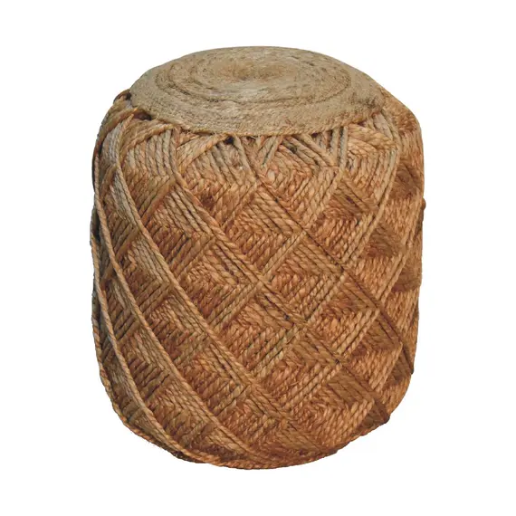 Buy Jute Fiber Footstool Large Pattern, 2 image