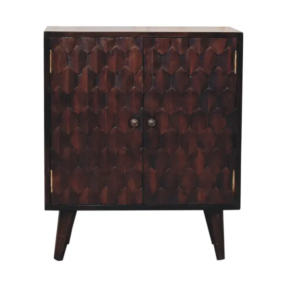 Buy Mini Pineapple Carved Walnut Cabinet