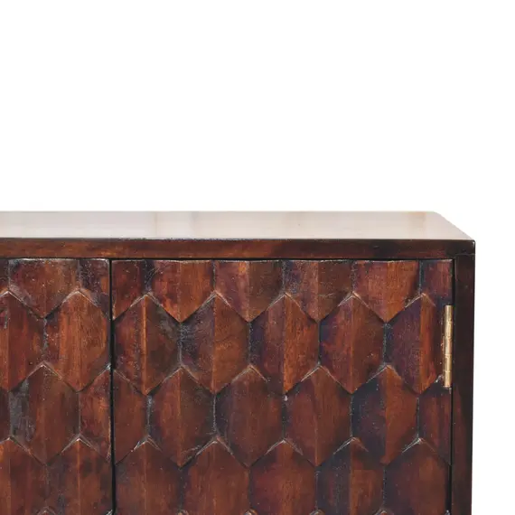Buy Mini Pineapple Carved Walnut Cabinet, 4 image