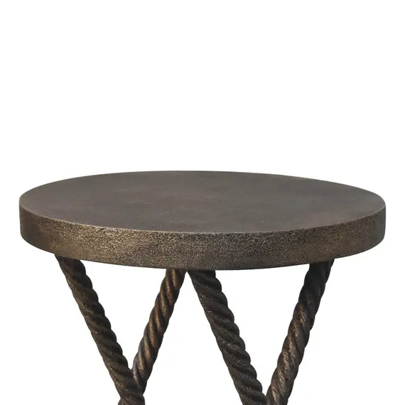 Buy Metallic Rope Side Table, 6 image