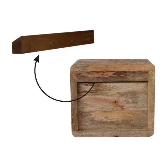 Buy Soba Double Shelf Wall Mounted Bedside, 10 image