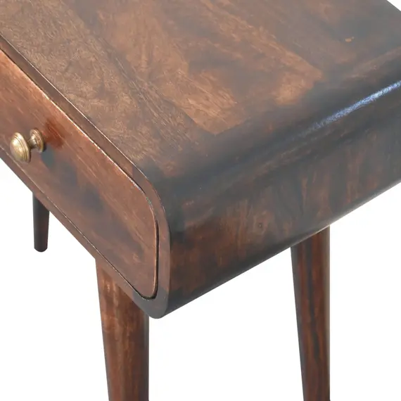 Buy California Walnut Curved Hallway Table, 5 image