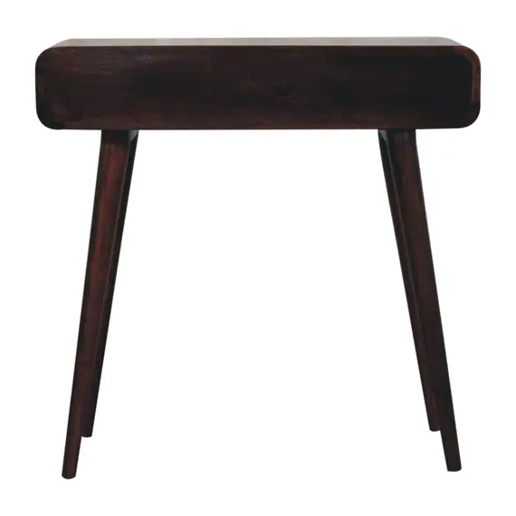 Buy California Walnut Curved Hallway Table, 9 image