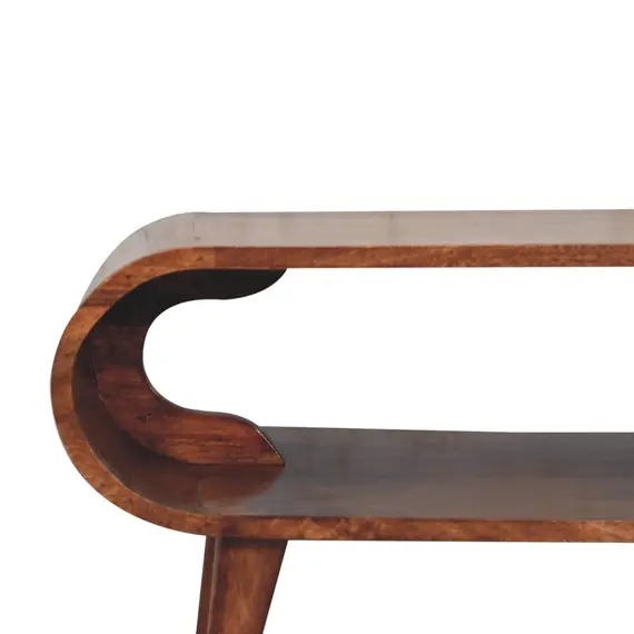 Buy Amaya Nordic Style Honey Caramel Coffee Table, 4 image